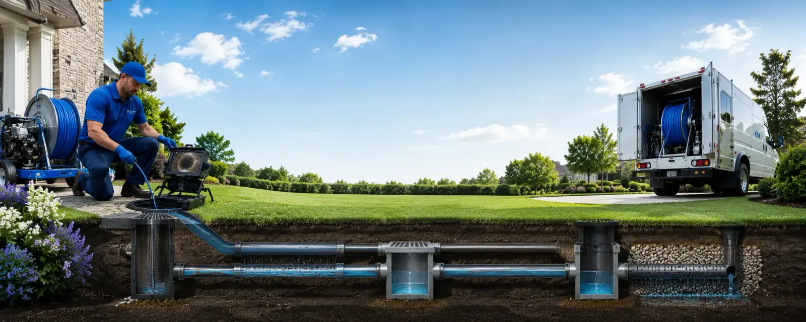 Outdoor drain cleaning information for Lovington, IL